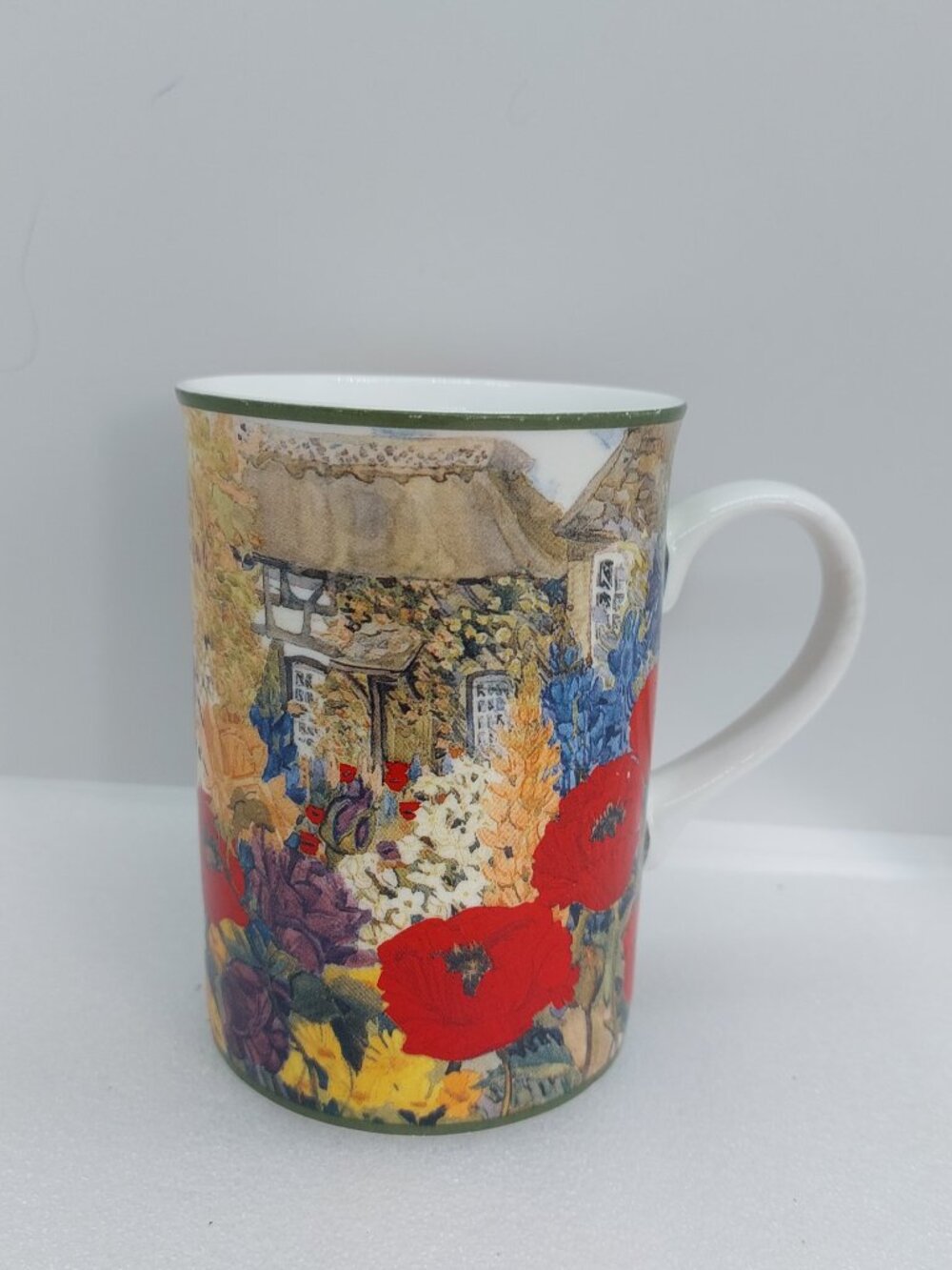 Vintage House of Alorah Coffee Mugs Artist Elizabeth Berry Country Garden